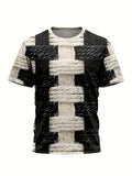 Unisex Cool 3D Digital Print T-Shirt, Summer Fashion Casual Breathable