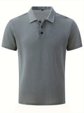 Simple Style Unisex Lapel Short Sleeve Simple Trendy T-Shirt