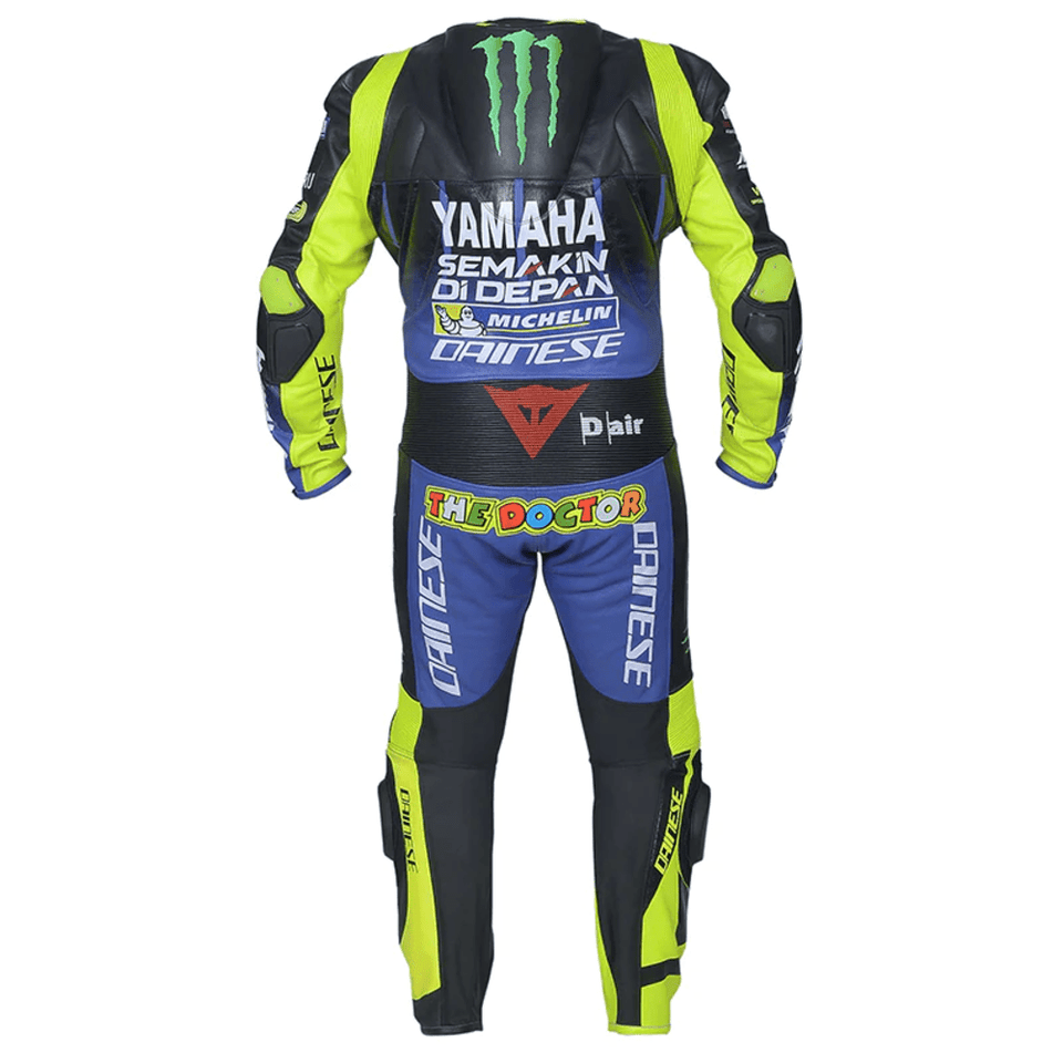 ROSSI YAMAHA SEMAKIN DIDEPAN MOTOGP MODEL MOTORBIKE LEATHER RACING SUIT