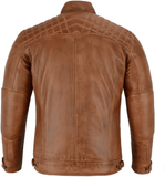 Men's Casual Signature Diamond Lambskin Leather Jacket