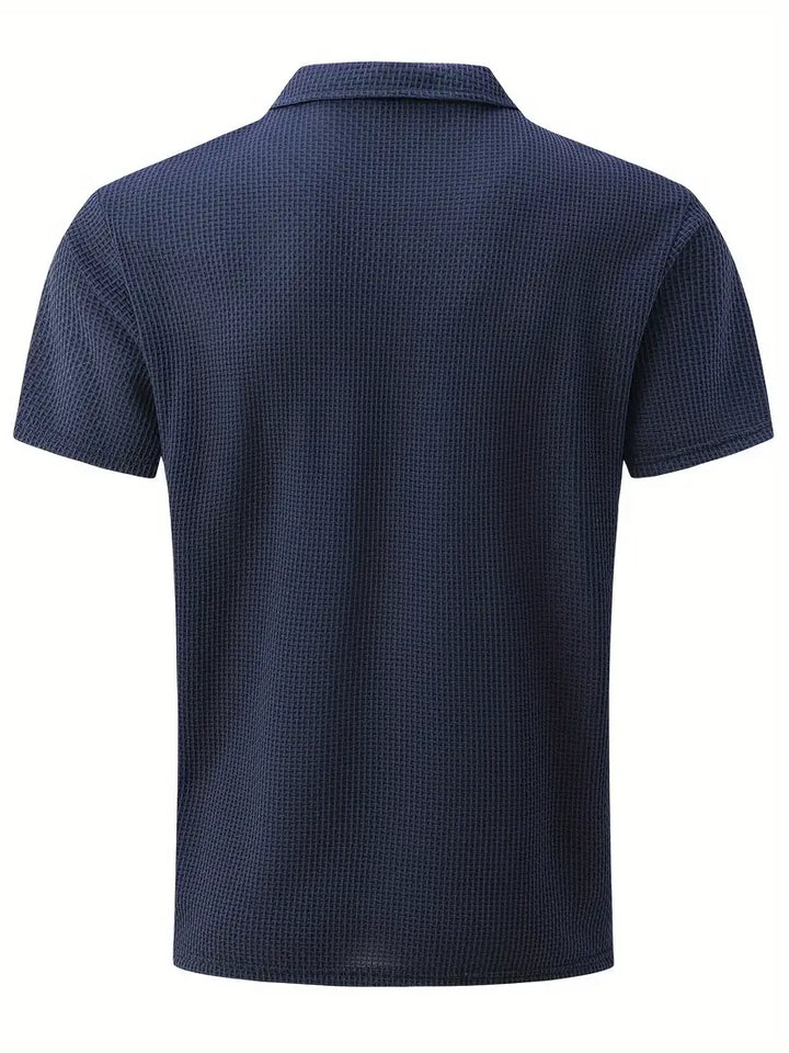 Simple Style Unisex Lapel Short Sleeve Simple Trendy T-Shirt