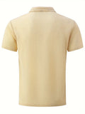 Simple Style Unisex Lapel Short Sleeve Simple Trendy T-Shirt