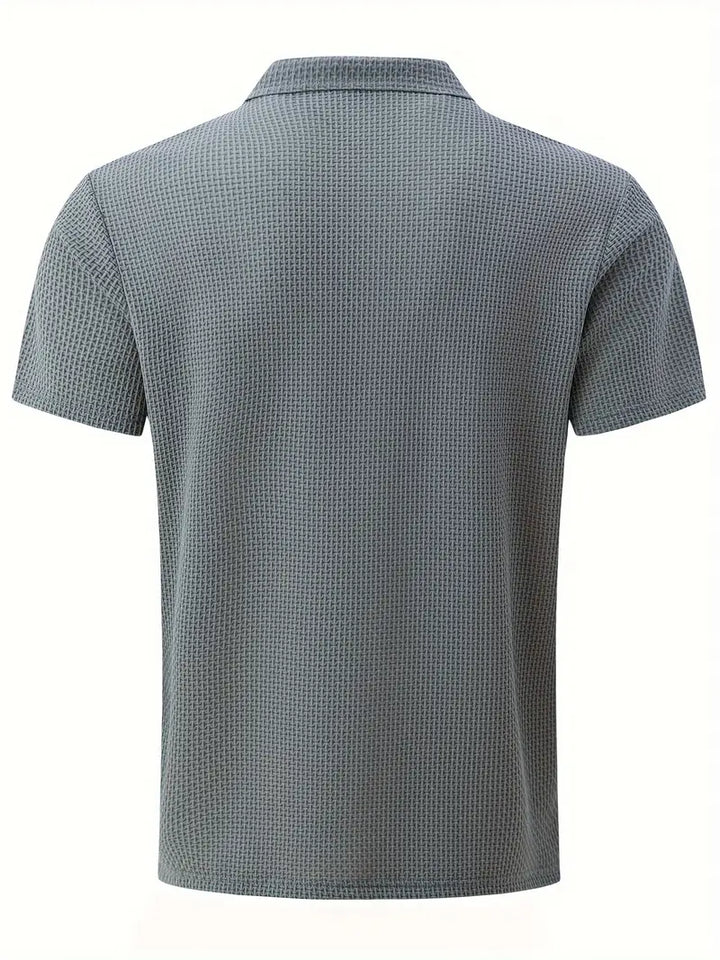 Simple Style Unisex Lapel Short Sleeve Simple Trendy T-Shirt