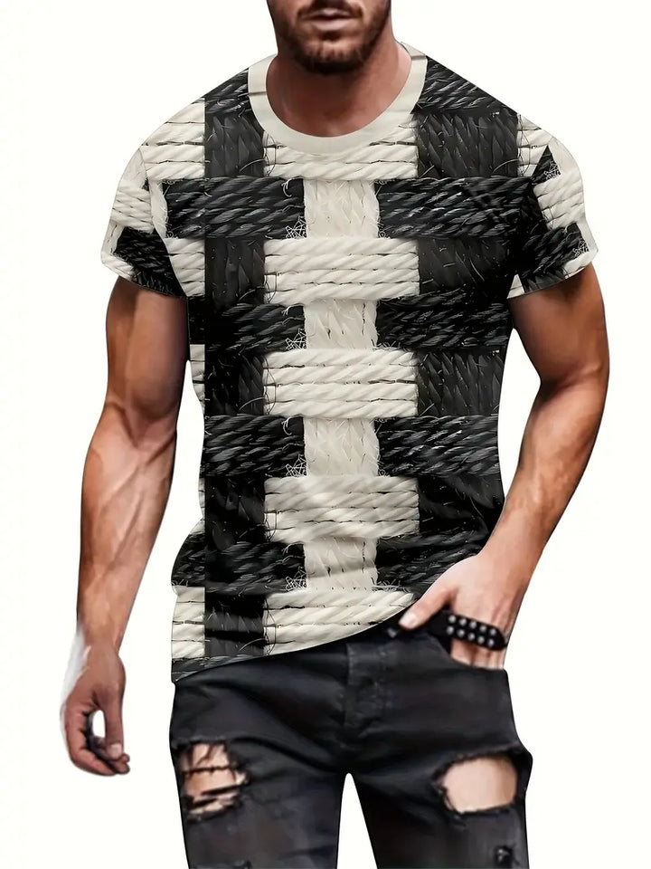 Unisex Cool 3D Digital Print T-Shirt, Summer Fashion Casual Breathable