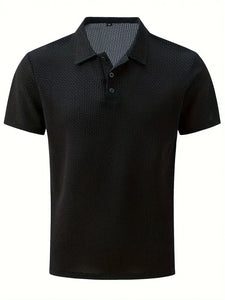 Simple Style Unisex Lapel Short Sleeve Simple Trendy T-Shirt