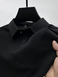 Simple Style Unisex Lapel Short Sleeve Simple Trendy T-Shirt