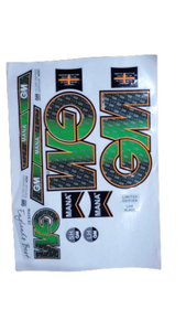 GM Cricket Bat Embossed Stickers – Pro-Grade Designs for Champions ||  Elevate Your Cricket Gear || Play Like a Pro