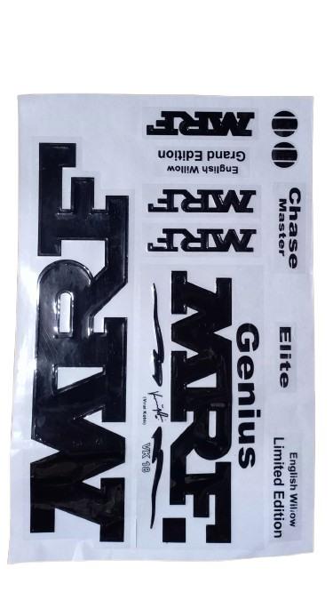 MRF Cricket Bat Embossed Stickers – Pro-Grade Designs for Champions ||  Elevate Your Cricket Gear || Play Like a Pro