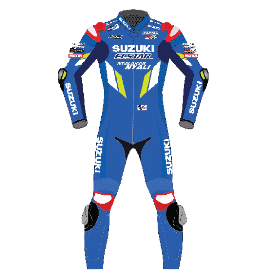 Alex Rins Suzuki MotoGP 2018 Motor Bike Leather Suit