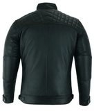 Men's Casual Signature Diamond Lambskin Leather Jacket