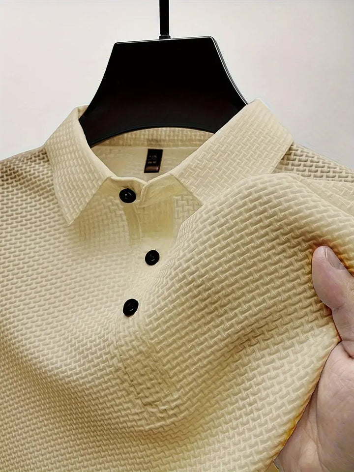 Simple Style Unisex Lapel Short Sleeve Simple Trendy T-Shirt
