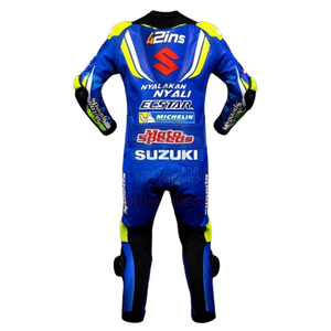 ALEX RINS SUZUKI SUIT MOTOGP 2018 || LEATHER COWHIDE RACING SUIT