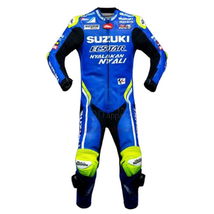 ALEX RINS SUZUKI SUIT MOTOGP 2018 || LEATHER COWHIDE RACING SUIT