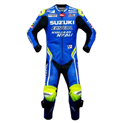 ALEX RINS SUZUKI SUIT MOTOGP 2018 || LEATHER COWHIDE RACING SUIT