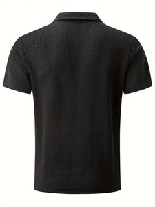 Simple Style Unisex Lapel Short Sleeve Simple Trendy T-Shirt