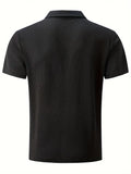 Simple Style Unisex Lapel Short Sleeve Simple Trendy T-Shirt