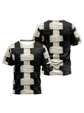 Unisex Cool 3D Digital Print T-Shirt, Summer Fashion Casual Breathable
