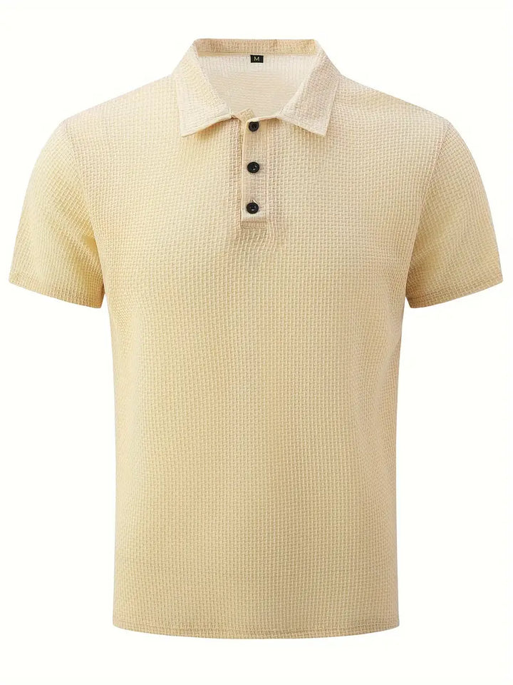 Simple Style Unisex Lapel Short Sleeve Simple Trendy T-Shirt
