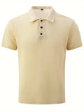 Simple Style Unisex Lapel Short Sleeve Simple Trendy T-Shirt