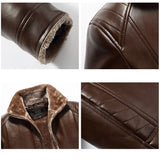 Men's Leather Jacket With Fur