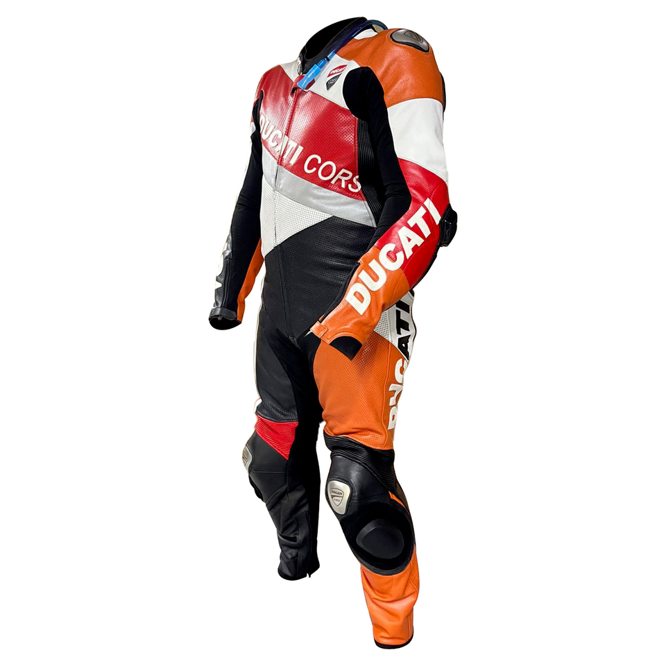 Ducati Corse Men's One Piece Motorbike Racing Leather Suit