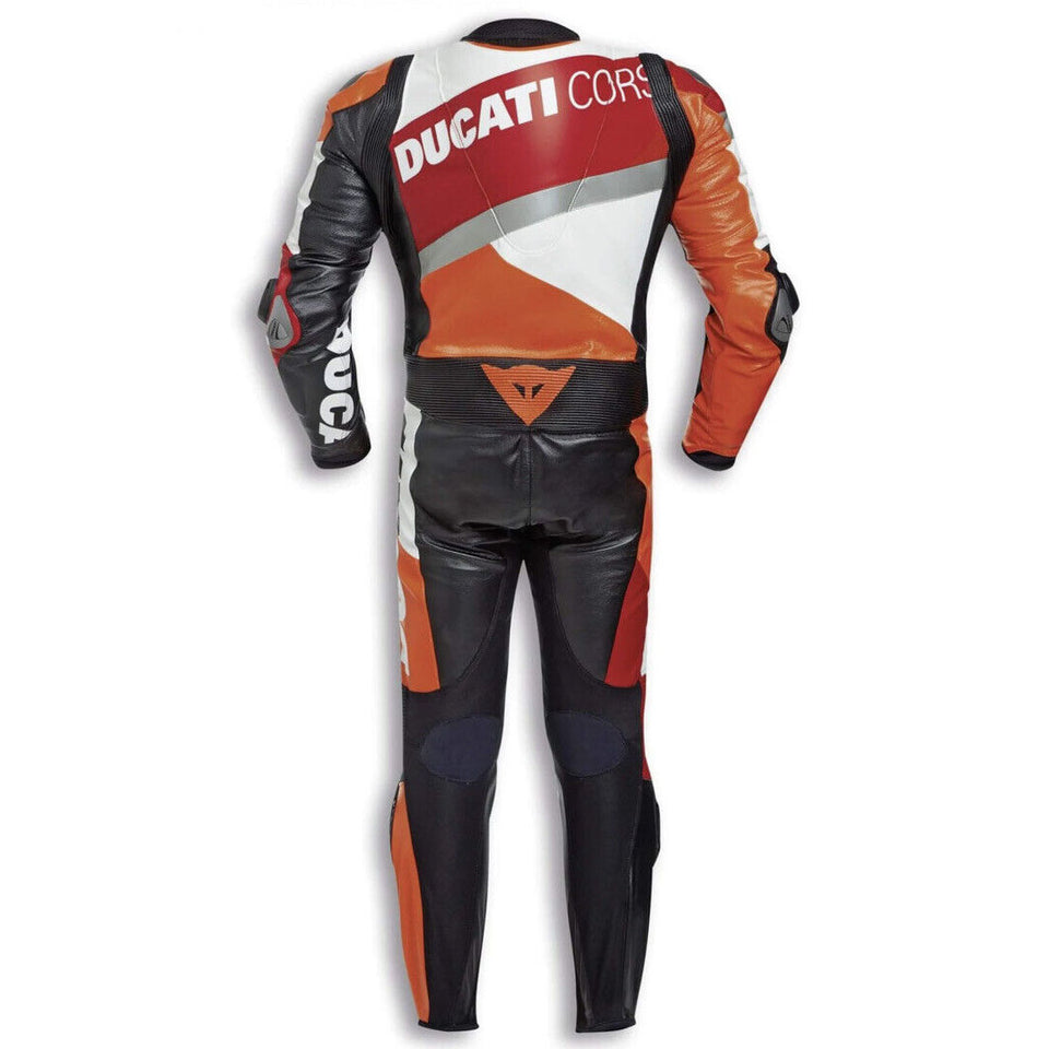 Ducati Corse Men's One Piece Motorbike Racing Leather Suit