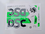 NEW 3D DSC SPLIIT 111 EMBOSSED CRICKET BAT STICKER