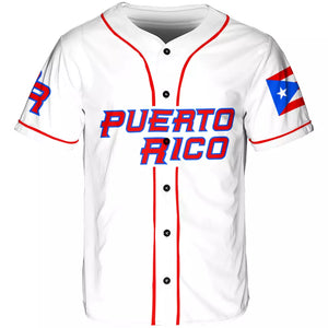 Puerto Rico Baseball Jersey Shirt || Puerto Rico Jersey