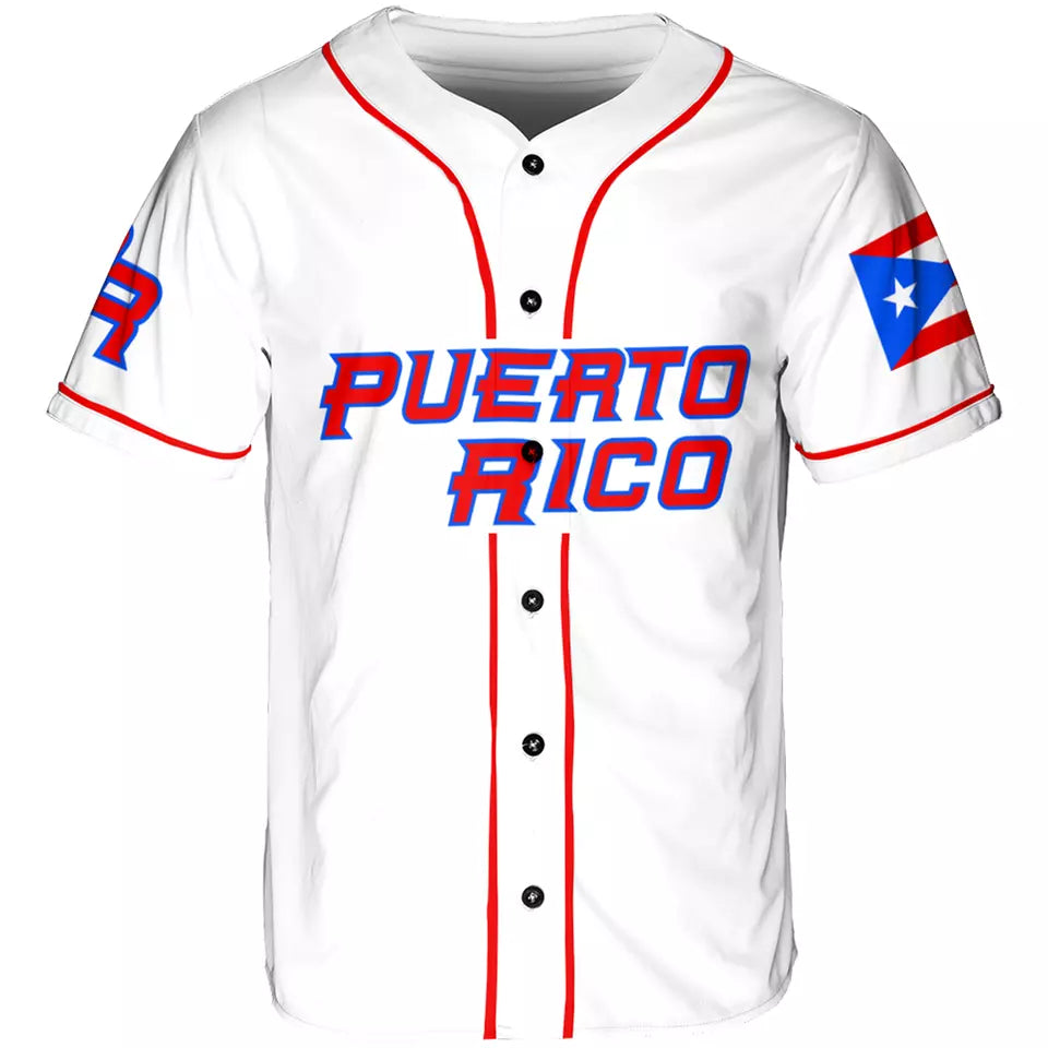 Puerto Rico Baseball Jersey Shirt || Puerto Rico Jersey