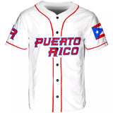 Puerto Rico Baseball Jersey Shirt || Puerto Rico Jersey